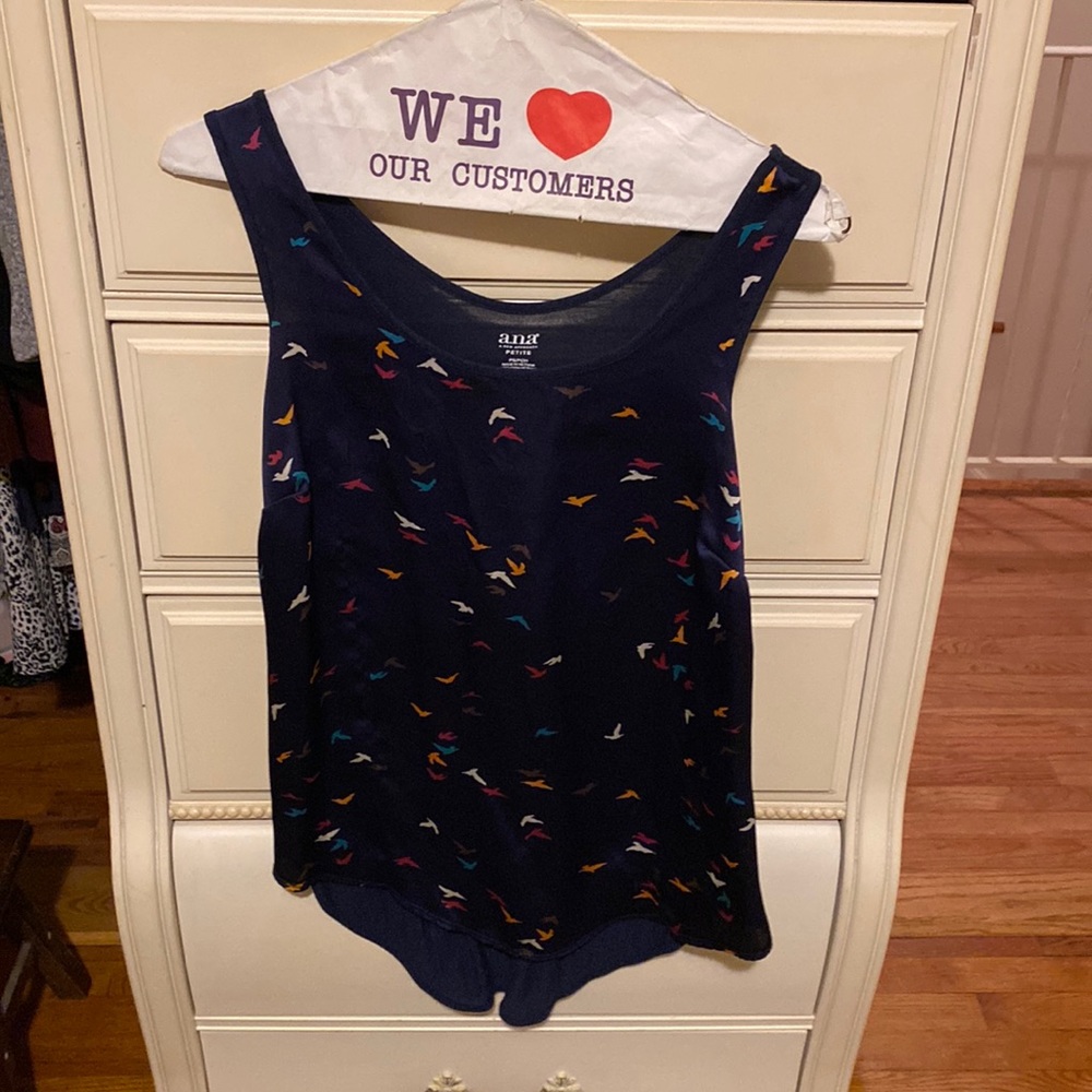 Navy blue sleeveless top
